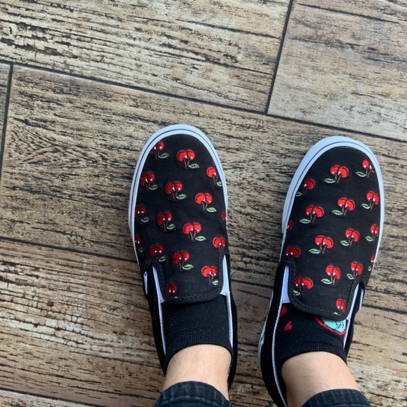Cherry Poppers Vans Slip-Ons - Picture 2 of 2
